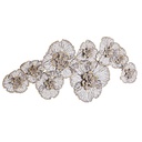 Decorazione floreale da parete in ferro Aurum 115x54 cm