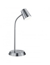 Lampada da Scrivania Led Flessibile Nichel Opaco