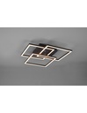 Plafoniera 3 Quadrati Orientabili LED Dimmer Nero