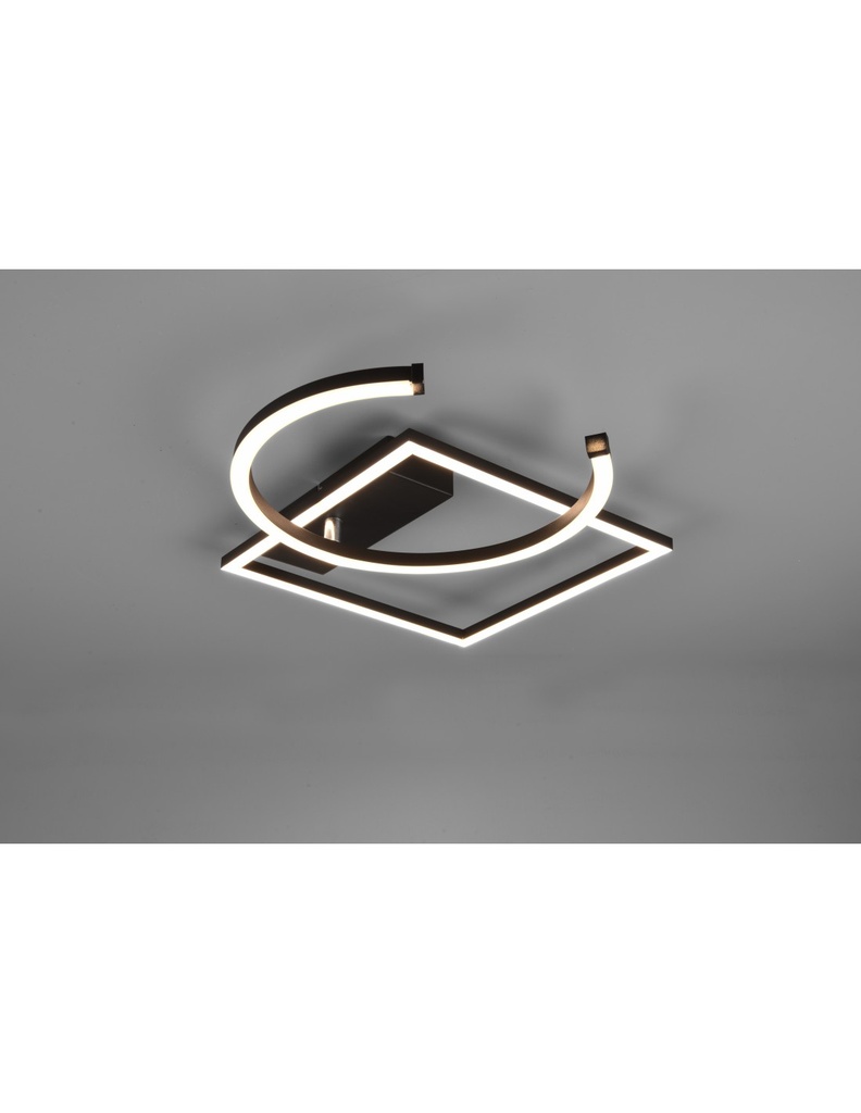 Plafoniera Led Dimmerabile Nero L42 cm