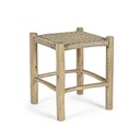 Sgabello per Esterno in Legno Teak Naturale 38x38x h45 cm