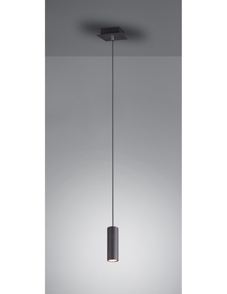 Lampada a Sospensione Cilindro Nero Marley Trio Lighting