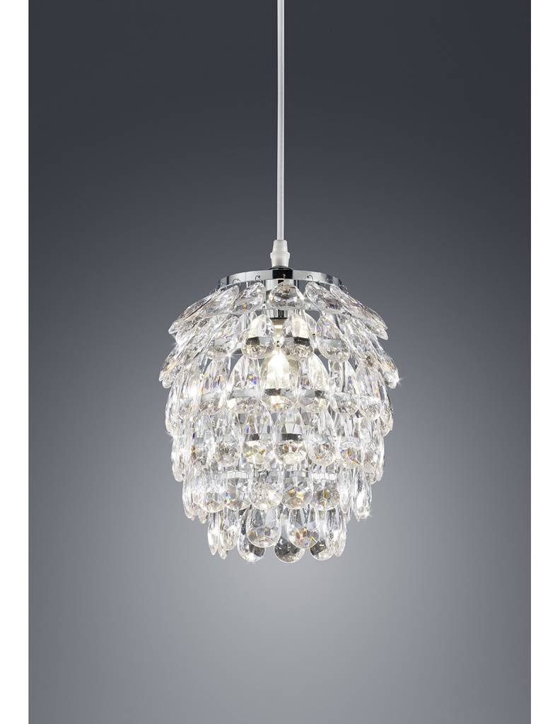 Lampada a Sospensione Gemme Cromo Ø20 cm Trio Lighting