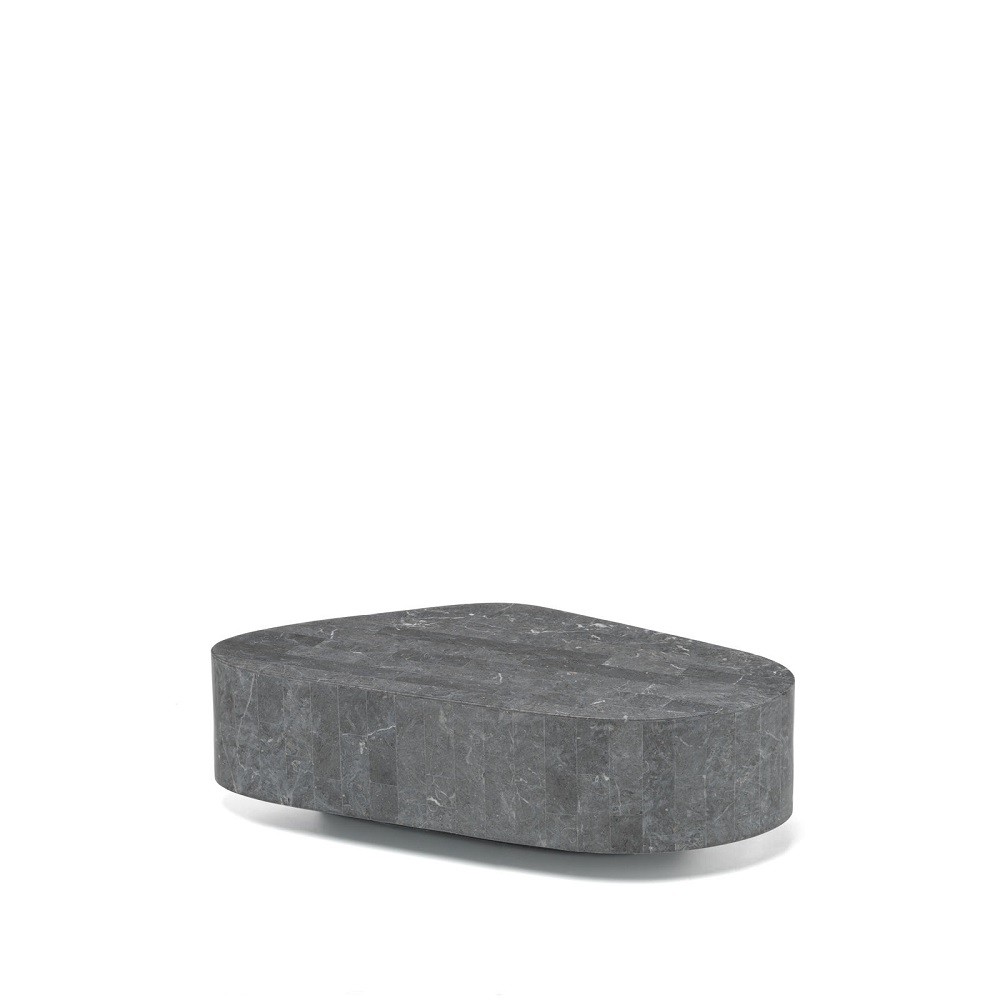 Tavolino Moderno Pietra Grigio 100x52x28 cm
