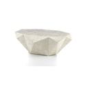 Tavolino Moderno Pietra Fossile Beige 120 x 70 x 40 cm