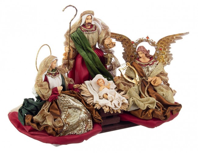 1x Sacra Famiglia Baroque Rosso C - Samnite