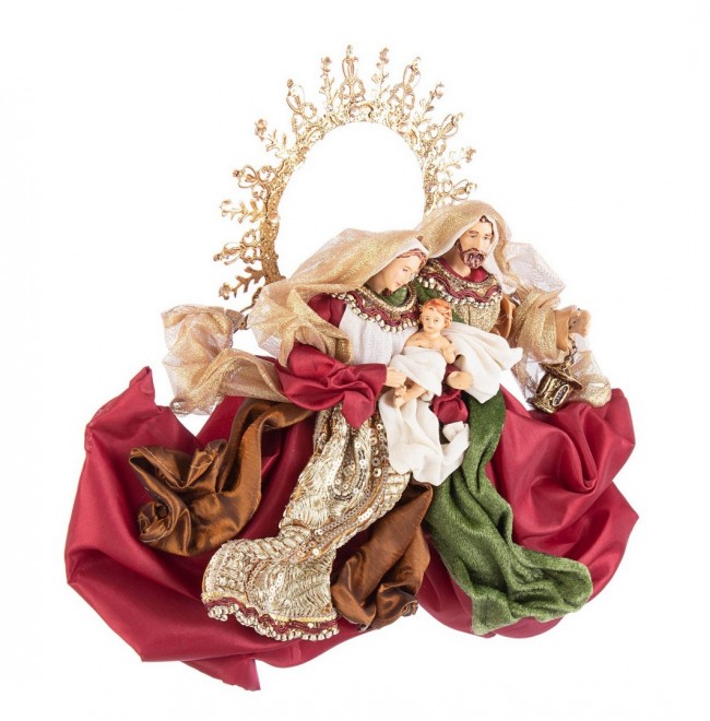 1x Sacra Famiglia Baroque Rosso C - Samnite