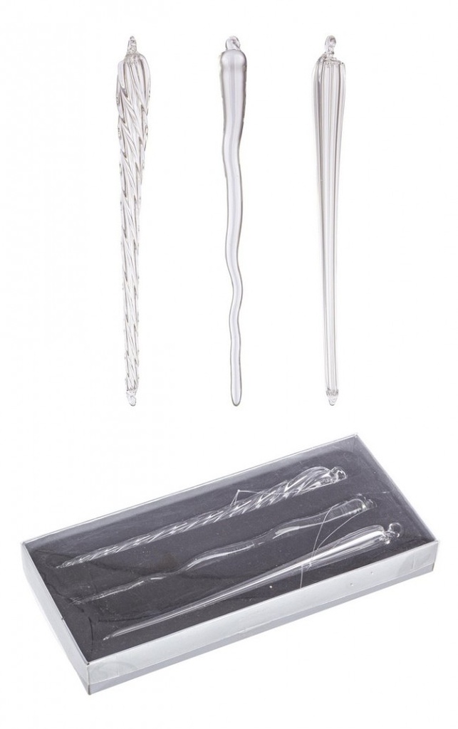6x Conf3 Pendaglio Vt Icicle Trasp Ass - Samnite