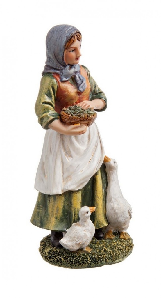 6x Figura Presepe Pastorella C - Samnite