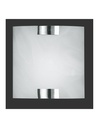Applique Divo Cromo E Vetro Bianco Sabbiato 20x20 cm Trio Lighting - Samnite