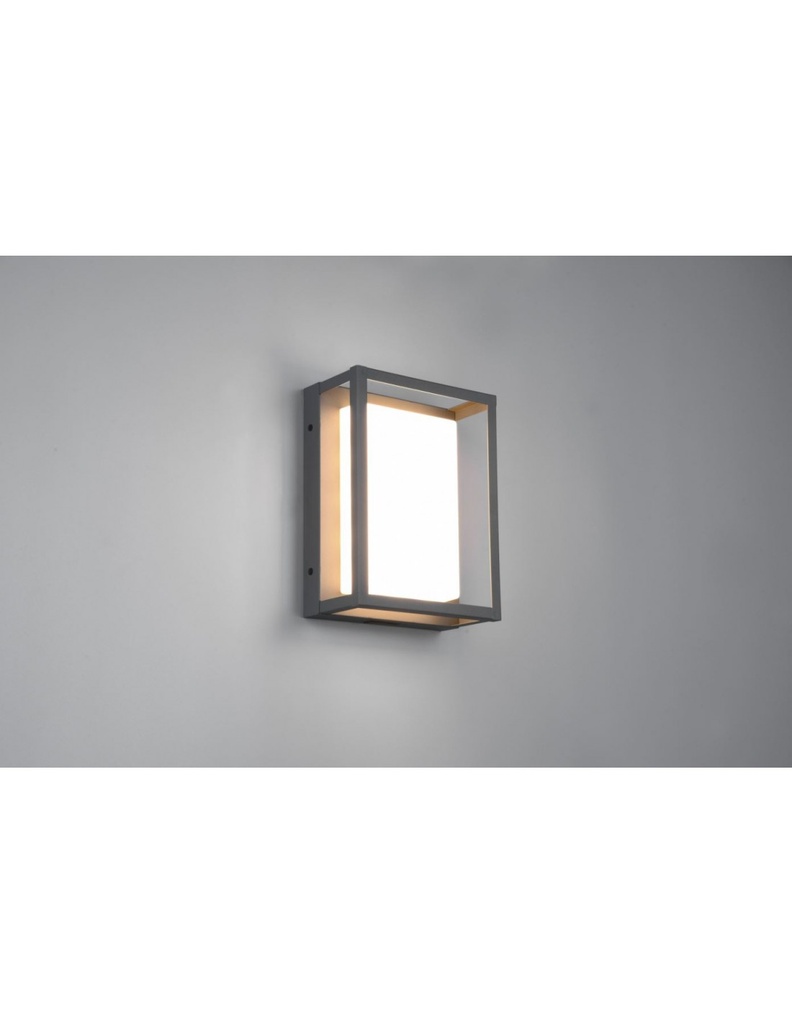 Applique Esterno Led Dip Switch Witham Antracite IP54 Trio Lighting - Samnite