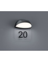 Applique Muga Esterno IP54 Antracite Coppa Numeri Civici Trio Lighting - Samnite