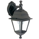 Applique Piccola In Basso E27  linea nano  nero - Samnite