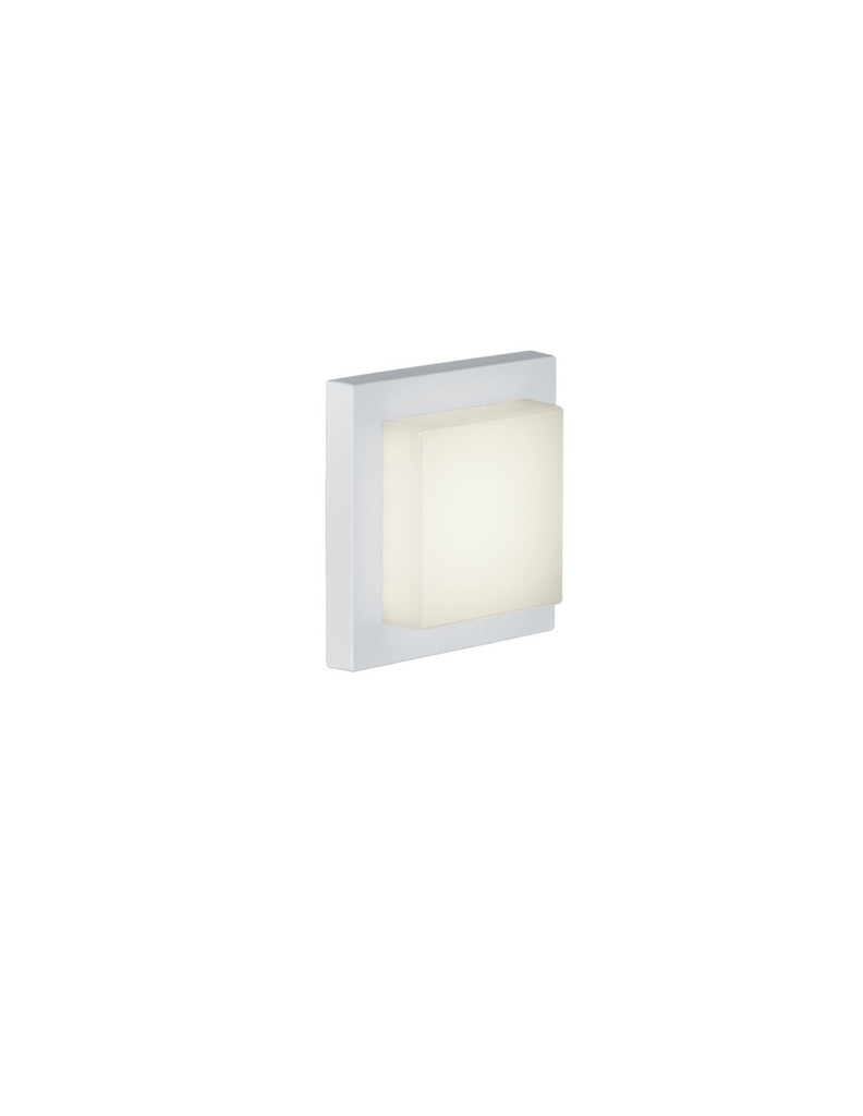 Applique Plafoniera Led IP54 Hondo Bianco 14x14 cm Trio Lighting - Samnite
