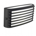 Applique in alluminio pressofuso con diffusore opalino - 10W, 840 lumen, luce calda grafite - Samnite