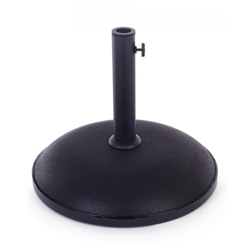 Base in cemento per ombrellone Barry da 30kg nero - Samnite
