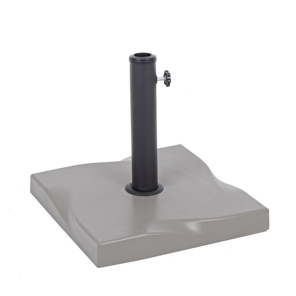 Base ombrellone quadrata cemento Salonicco 25 kg  cm 44,5 x 44,5 x 37,5 - Samnite