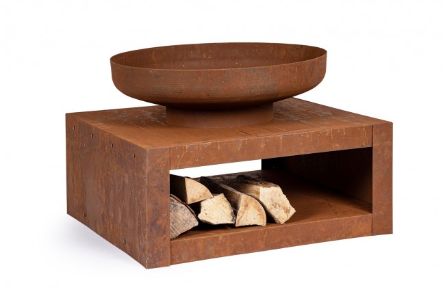 Braciere C-P.Legna Efesto Ruggine 70X38H - Samnite