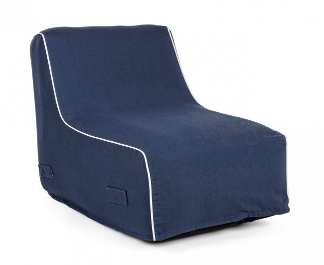 Chaise Longue Rihanna Gonfiabile Blu - Samnite