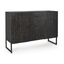 Credenza 2 ante e 3 cassetti Dorset stile industriale - Samnite