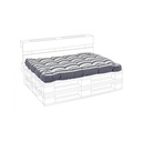 Cuscino Pallet Seduta Riga Antracite 120x60 x h15 - Samnite