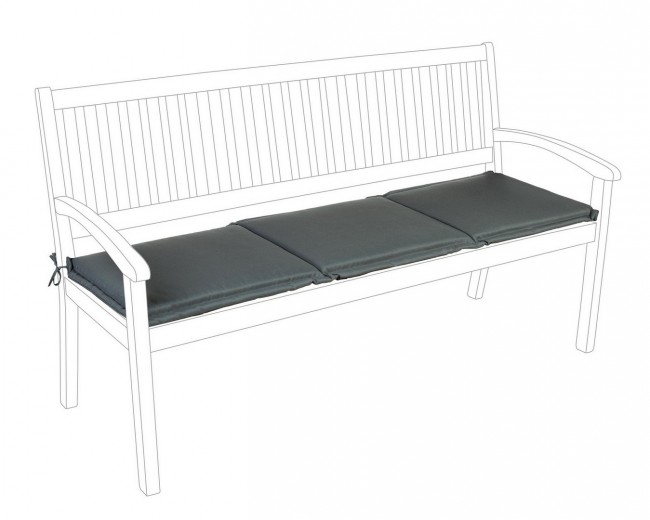 Cuscino Poly180 Antracite Panca 3P - Samnite