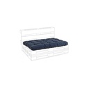 Cuscino in tessuto seduta pallet Poly denim blu - Samnite