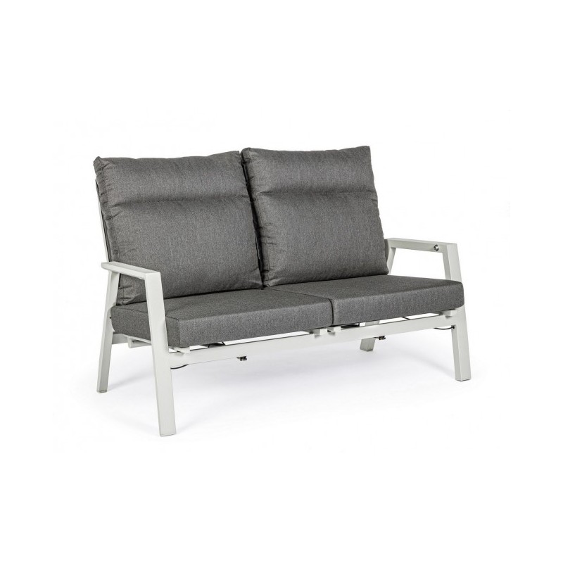 Divano 2 posti reclinabile da esterno 152x81x98h cm - Samnite