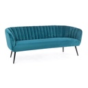 Divano 3 posti blu pavone - Samnite