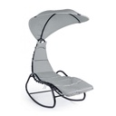 Dondolo Chaise Longue da esterno Baffin Antracite - Samnite