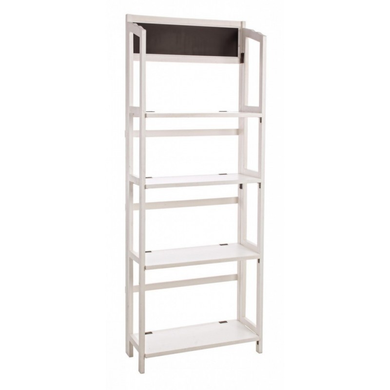 Espositore 4 piani rettangolare bianco 70x29,5x190h cm - Samnite