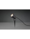 Faretto Da Esterno Orientabile Ubangi Nero Con Picchetto GU10 IP65 Trio Lighting - Samnite