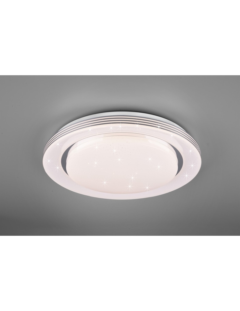 Grande Lampada Da Soffitto Moderna Atria Led Dimmer Effetto Stelle Bianco Trio Lighting - Samnite