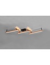 Grande Plafoniera Bacchette Legno Orientabili Vintage Doppio Led Bellari Trio Lighting - Samnite