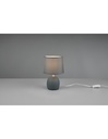 Lampada Da Tavolo Malu 1xE14 Ceramica E Tessuto Verde Ø16 cm Trio Lighting - Samnite