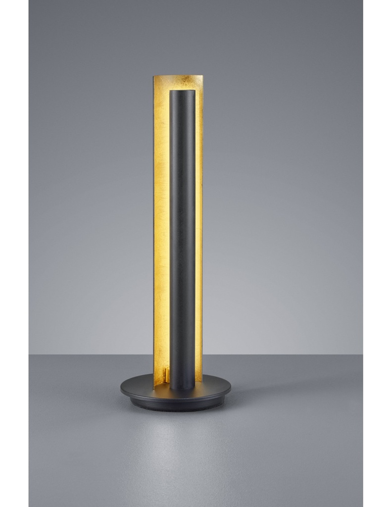 Lampada Da Tavolo Moderna Led Texel H47 cm Nero E Oro Trio Lighting - Samnite
