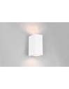 Lampada Parete Squadrata Doppia Emissione GU10 Roya Bianco IP44 Trio Lighting - Samnite