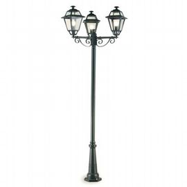 Lampada a Sospensione in Alluminio Pressofuso con Diffusori in Vetro Trasparente grafite - Samnite