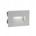 Lampada a incasso in alluminio pressofuso con diffusore in vetro satinato - 3W, 300 lumen, 4000°K alluminio - Samnite