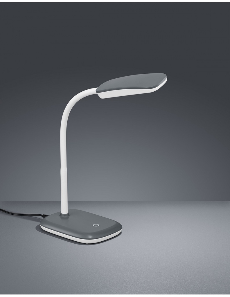Lampada da Scrivania Led 3,5W Boa Grigio H36 cm Trio Lighting - Samnite
