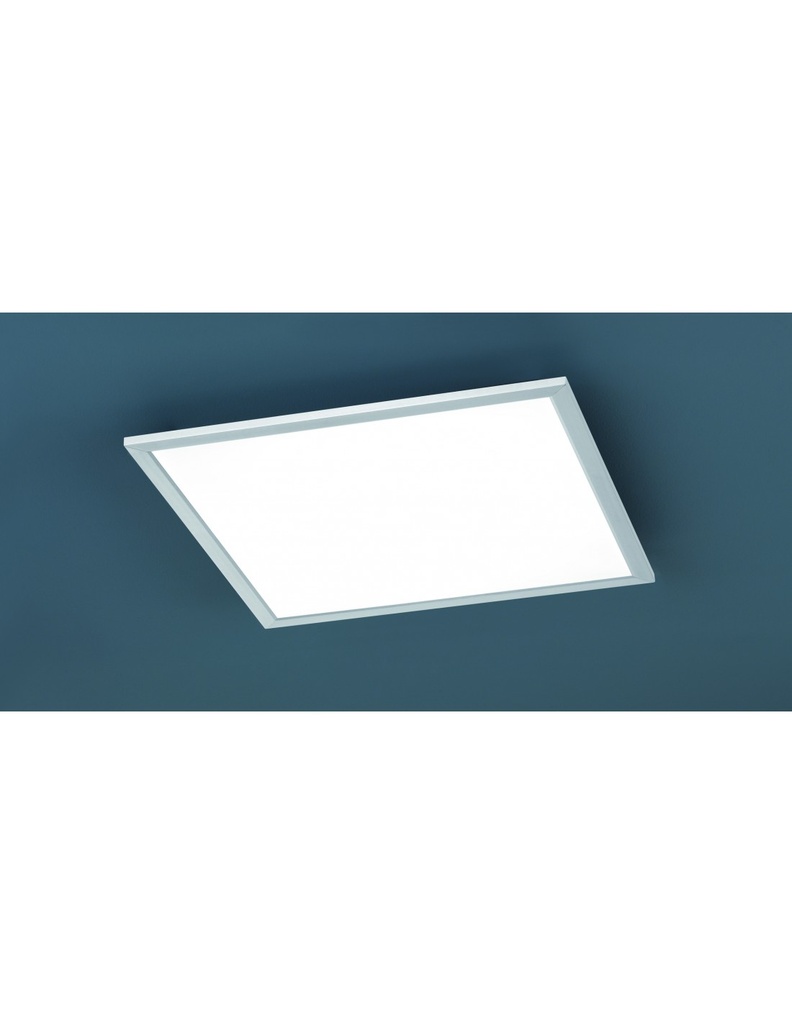 Lampada da Soffitto Quadrata Led Phoenix Nichel 45x45 cm Trio Lighting - Samnite