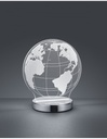 Lampada da Tavolo Cromo Globe Led Dimmerabile L17 cm Trio Lighting - Samnite