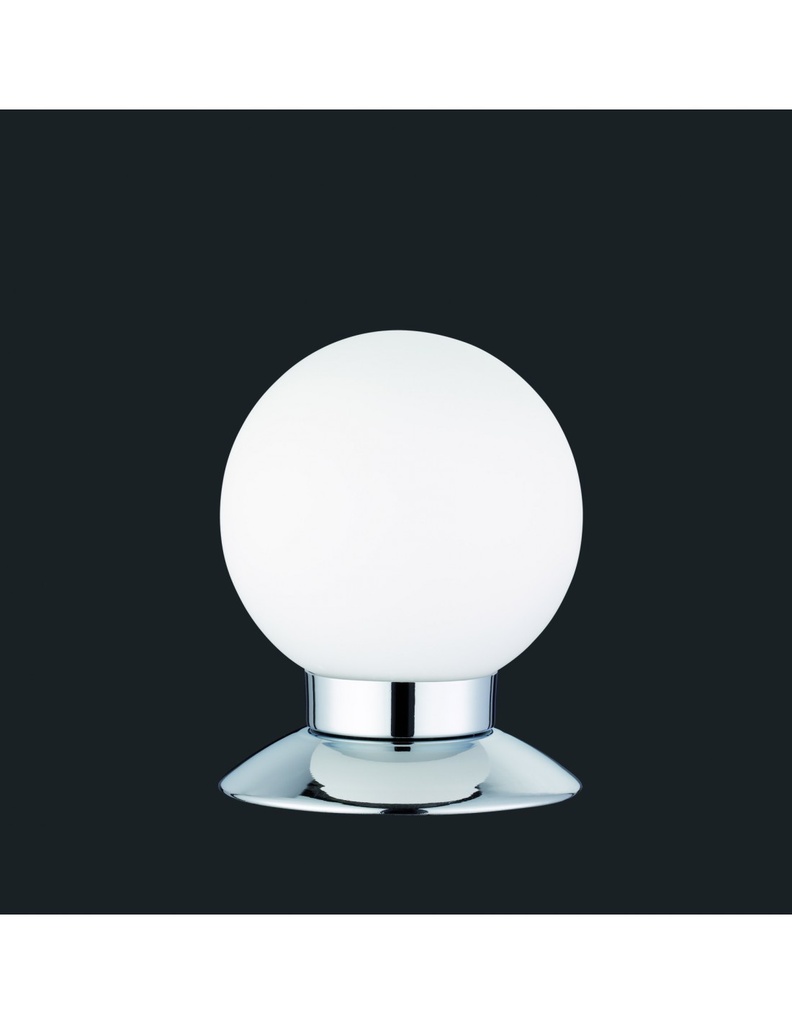 Lampada da Tavolo Princess Cromo Sfera Vetro Led Ø10 cm Trio Lighting - Samnite