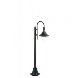 Lampada da esterno in alluminio pressofuso con diffusore trasparente - Altezza max 150mm - Potenza max 60W nero - Samnite