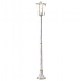 Lampada da esterno in alluminio pressofuso con diffusori in vetro trasparente biancooro - Samnite
