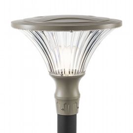 Lampada da esterno in alluminio pressofuso, diffusore trasparente, diametro 60mm, altezza max 160mm, IP65 tortora - Samnite