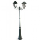 Lampada da parete in alluminio pressofuso con diffusori in vetro trasparente nero - Samnite