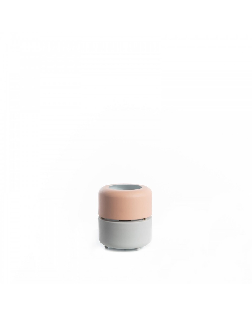 Lampada da tavolo Idra in metallo rosa e grigio STS - Samnite