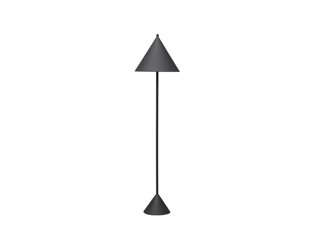 Lampada da terra in metallo nero D40xD40x156h cm - Samnite
