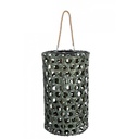 Lanterna esagono verde in legno - Samnite